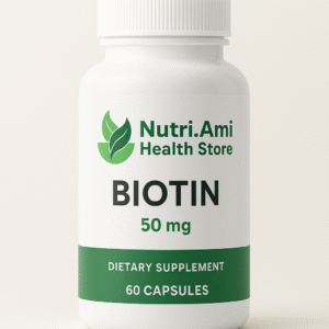 Biotin 10,000 mcg – 60 Capsules | Hair Growth, Skin Glow & Strong Nails