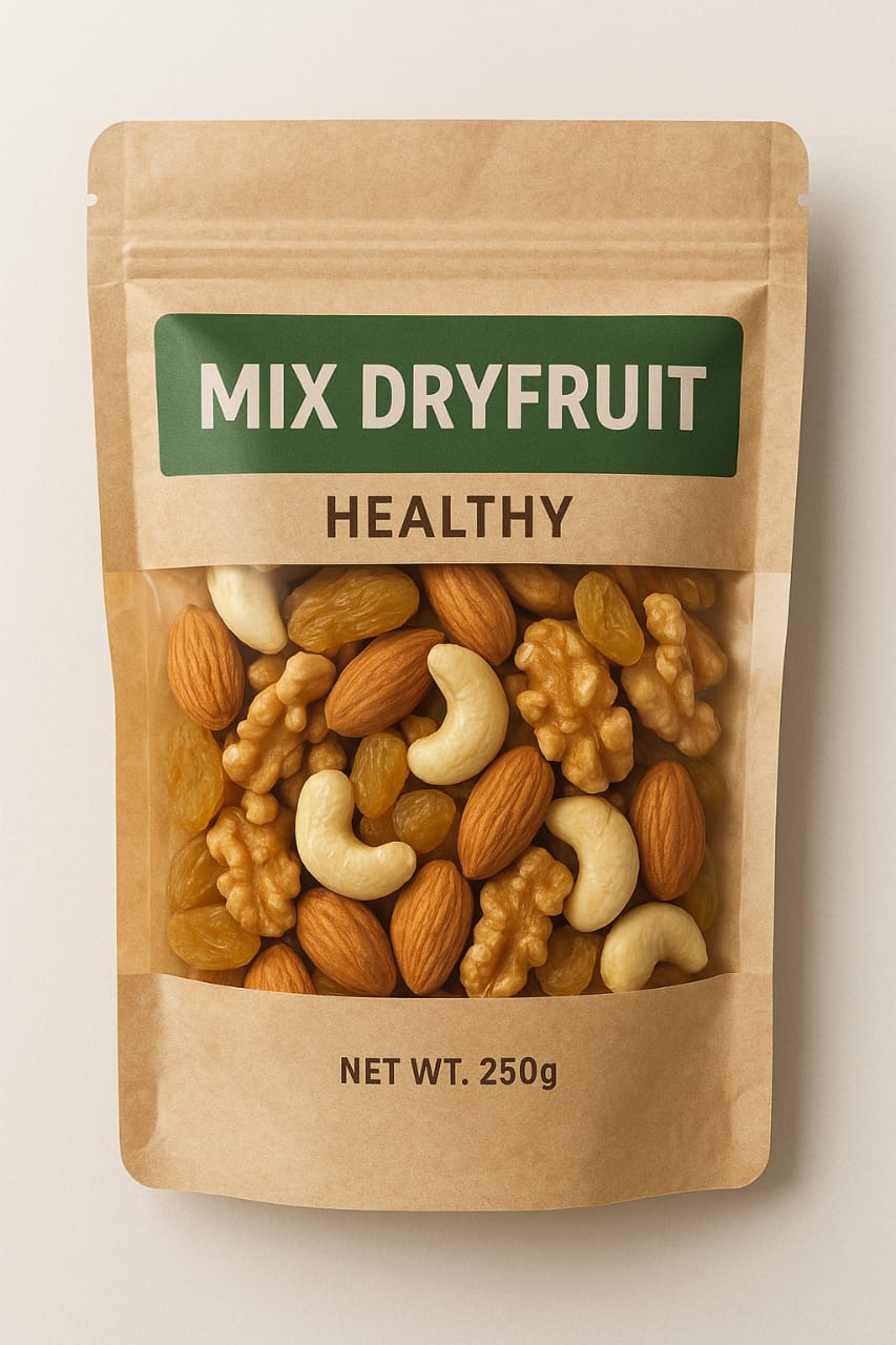 Premium Mix Dry Fruits – Almonds, Cashews, Walnuts & Raisins | 250g