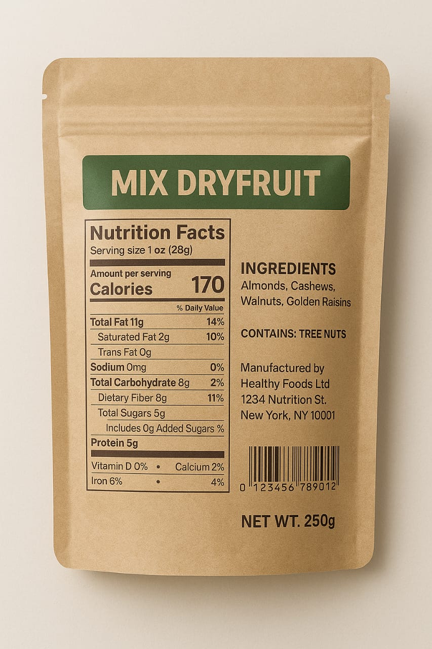 Premium Mix Dry Fruits – Almonds, Cashews, Walnuts & Raisins | 250g - Image 2